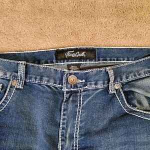 True Luck Blake Bootcut Stretch Jeans Mens 40 X 30 Tag 38x32 Embroidered Pockets